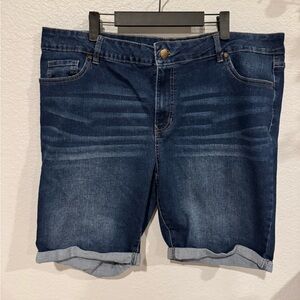 d. jeans Women's Dark Blue Jean Shorts